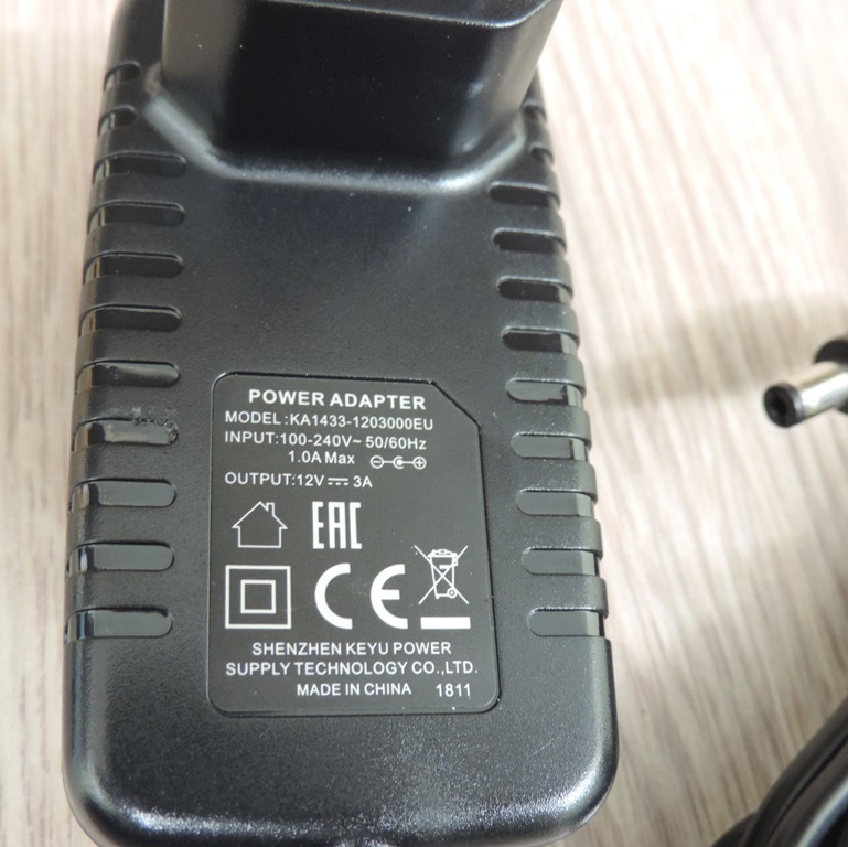 Блок питания 12V 3A для кассового аппарата Касса Ф