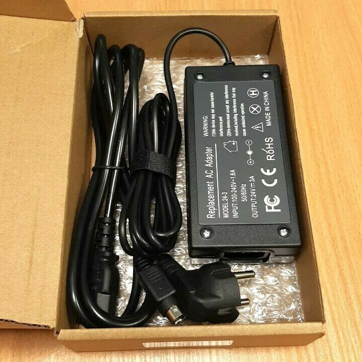 Блок питания 24 Вольта и 3 Ампера для кассовых аппаратов АТОЛ