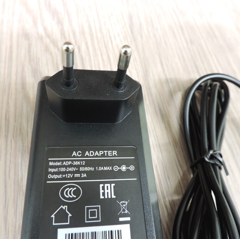 Блок питания 12V 3A для ККТ Вики Принт 57 Плюс Ф