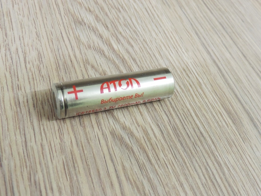 Аккумулятор 18650 2600 mAh 3.7V для кассового аппарата АТОЛ 92Ф